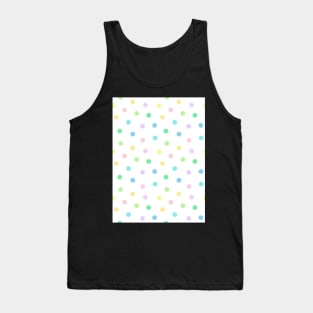 Cute Pastel Polka Dot Pattern Tank Top